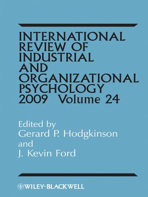 cover image of International Review of Industrial and Organizational Psychology, 2009